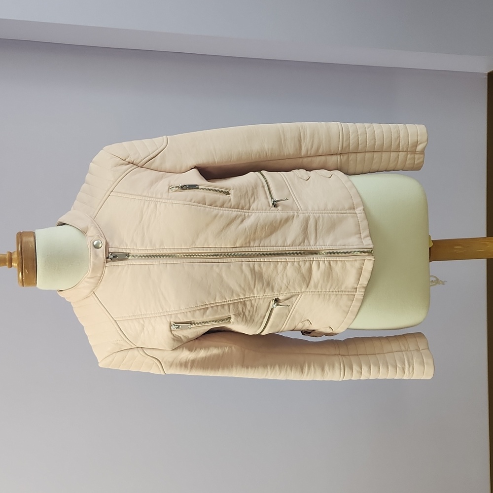Le Chateau PINK faux leather jacket